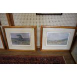 After Lionel Edwards Three hunting scenes lithographs signed in pencil, largest 33 x 49 cm and