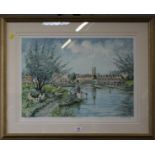 Jeremy King 'Leander' Artist's proof print 28/30 signed in pencil 36 x 51 cm