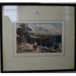 M. Forster Loch Lomond watercolour signed and dated 1911 8 x 13.5 cm and three other watercolours by