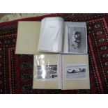 An album of fourteen Formula 1 photographs depicting cars from 1962 to 1965, each 5' x 7', including