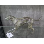 20th Century Bronze figure of a retriever unsigned 26 cm long