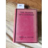 Book: The Secrets of a Savoyard by Henry A. Lytton, Jarrolds, red cloth binding, inscribed and