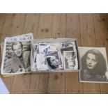 A Hedy Lemarr signed and dedicated 10 x 8 studio photograph, and a collection of Movie Star studio