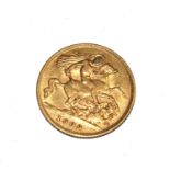 A 1909 half sovereign