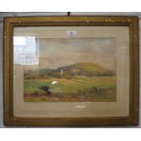 William R. Hoyles village landscape watercolour signed and dated 1946 26 x 37 cm another by the same