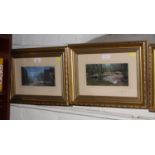 Four prints after Maurice Bishop signed in pencil on the mounts images 10 x 20.5 cm (4)