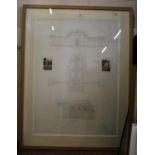 Nicholas Rivett Architectural drawings and photographs of The Chapel at Ayot St Lawrence pencil