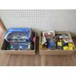 Diecasts by various makers including Maisto, Lesney Matchbox, Corgi, Shell Collection, Schabak,