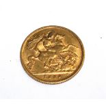 A 1909 half sovereign