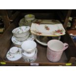 Various Wedgwood Wild Strawberry pattern table wares, also some Ivy House design, and other ceramics