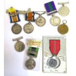 A Collection of medals including George V India medal with North West Frontier 1930-31 bar awarded