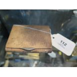 A ladies Shagreen cigarette case, with sprung lid, 8.5 cm wide