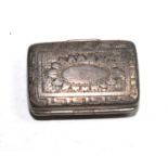 A George III silver vinaigrette by Joseph Wilmore, Birmingham 1813