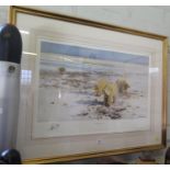 After David Shepherd 'Lone Wanderers of the Arctic' signed in pencil limited edition print 1239/1500