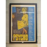 A U.S. film poster for Psycho, Copyright date 1960, 104 x 68 cm