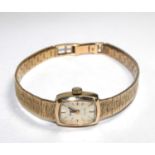 A ladies' 9 carat gold Accurist wristwatch