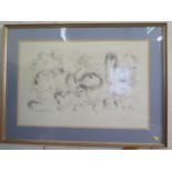 William Geldart Studies of Cats print signed in pencil 45 x 68 cm