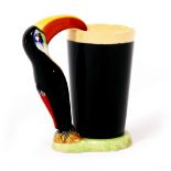 A CARLTONWARE LIMITED POTTERY GUINNESS ADVERTISING JUG with a toucan handle, numbered GA/2316 to the