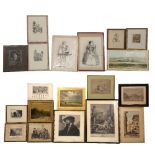 A COLLECTION OF DECORATIVE PICTURES AND PRINTS 18th century and later, a number of them unframed