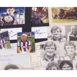 A COLLECTION OF WEST BROMWICH ALBION FOOTBALL CLUB SIGNATURES from 1970's and 80's to include