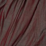 TWO PAIRS OF FRENCH IRIDESCENT RED SILK INTERLINED CURTAINS each curtain 130cm wide at the base x