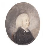 HUGH DOUGLAS HAMILTON, R.H.A. (1739-1808) Head and shoulders portrait of a member of the clergy,