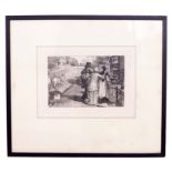 WILLIAM HOLMAN HUNT 'A day in the country', print, 14cm x 21cm At present, there is no condition