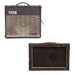 A VOX VALVETRONIX VT30 AMP 46cm x 23cm x 40cm and a Goodmans 60 watt stereo speaker Audiom 12-PD,