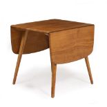 AN ERCOL TEAK DROP LEAF TABLE 62cm x 75cm x 72cm (137cm fully extended) Condition: usual wear as