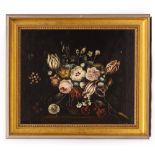 AN 18TH CENTURY DUTCH STILL LIFE oil on canvas, with later gilt frame, 60cm wide x 49cm high