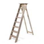 AN OLD WOODEN STEP LADDER 44cm wide x 108cm high when closed At present, there is no condition