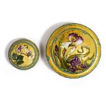 PAUL MILET (1870-1950) For Sevres, a porcelain circular trinket box and cover with a gilt ground and