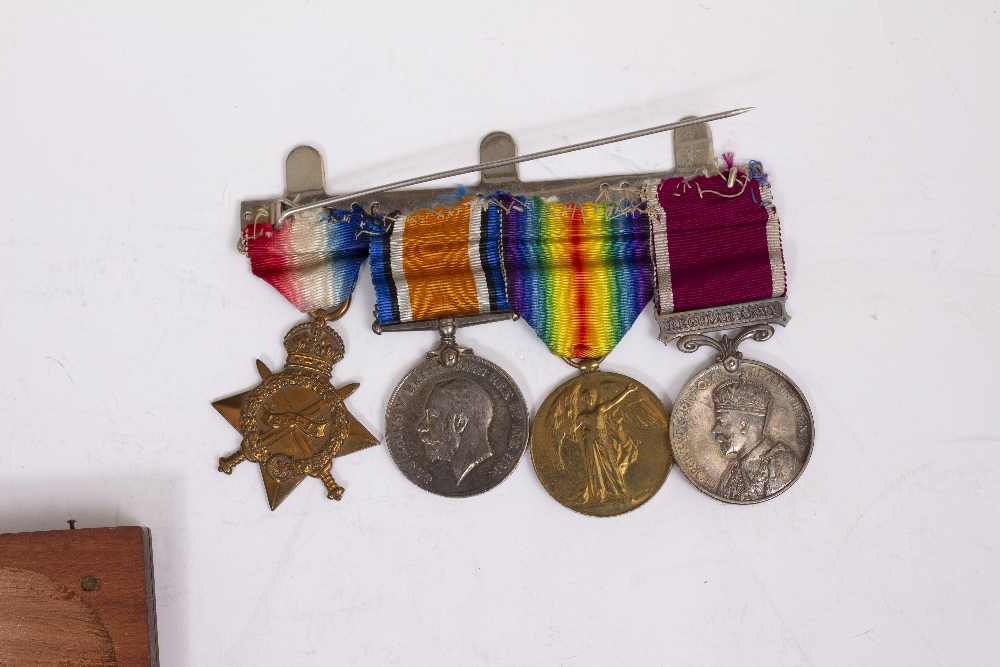 A CASED SET OF FOUR WORLD WAR I MEDALS awarded to 7403 Private J.F. Dingain. RIF. Brig. together - Image 36 of 39