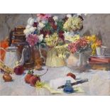 GERALD MERFELD 'Grandma's Own', oil on board, signed inscribed and dated 1989 to the reverse and