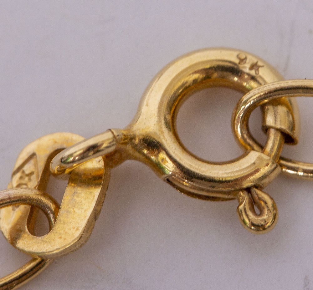 A 9 CARAT GOLD BROOCH in the form of a key, 5cm in length together with a 9 carat gold dress ring, a - Image 2 of 4