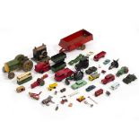 A COLLECTION OF EARLY 20TH CENTURY AND LATER TOYS to include Dinky Toys 420 truck, Dinky Toys