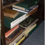 A COLLECTION OF BOOKS to include Game and Hunting by Kirt G Bluchel, The Bradman Albums,