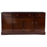 A REPRODUCTION MAHOGANY SIDEBOARD 152cm wide x 47cm deep x 77cm high Condition: good condition