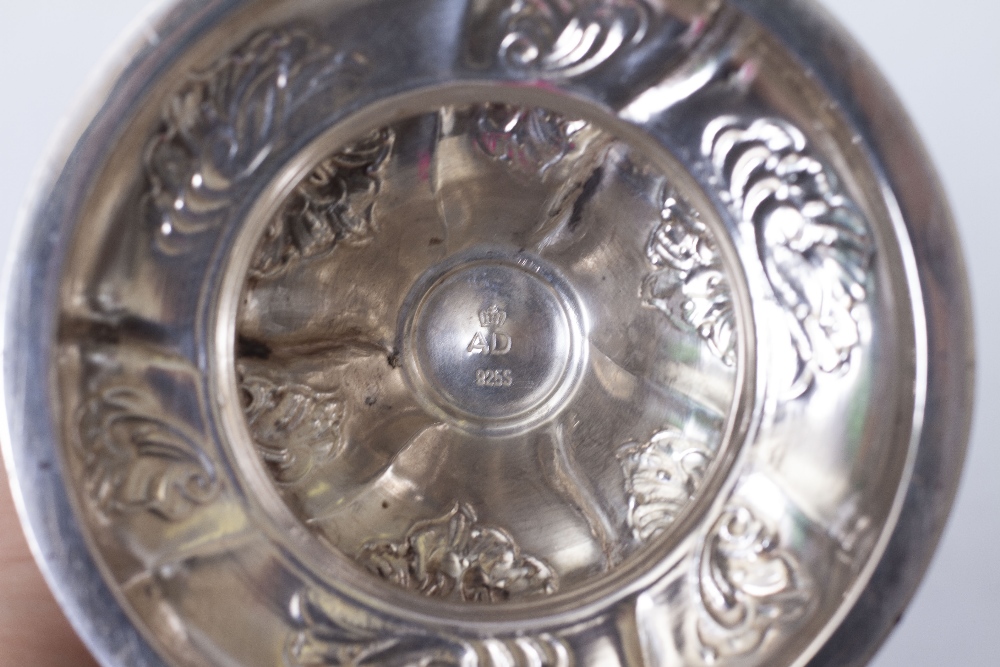 TWO PAIRS OF SILVER DANISH CANDLESTICKS bearing marks for A Dragsted 1947, combined weight 798.5 - Image 2 of 3