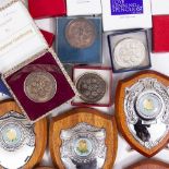 A QUANTITY OF SILVER PLATE to include fiddle thread and shell pattern cutlery, further various