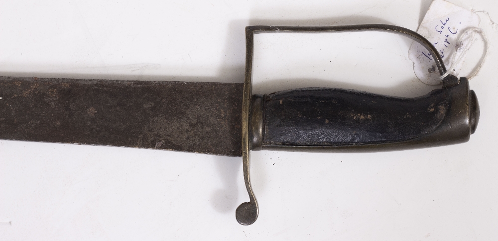 A LATE 18TH / EARLY 19TH CENTURY POSSIBLY INDIAN SWORD the blade 64.5cm in length, 78cm in length - Image 2 of 3