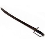 A LATE 18TH / EARLY 19TH CENTURY POSSIBLY INDIAN SWORD the blade 64.5cm in length, 78cm in length