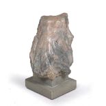 21ST CENTURY SCHOOL The Dancing Dress, grey veined pink marble on a stepped reconstituted stone