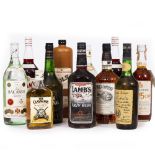 MIXED SPIRITS Consisting of a bottle of Calvados 12YO, 2 litres of Pimm's, a litre of Bacardi, a