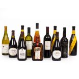 MIXED WINES to include 3 bottles of Domaine Ott 2000 Blanc De Blancs, 2 bottles of Ch Pizay Morgan