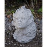 A POTTERY BUST AFTER CHRISTINE BAXTER, 43cm high