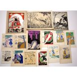 MARY E POTTER (EARLY 20TH CENTURY ENGLISH SCHOOL) A group of unframed artworks and book