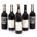 PORT 6 bottles of Hutchinson 1970 Vintage Port