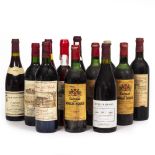 MIXED FRENCH RED WINES to include La Lagune 1978, Pomerold 1995, Chateau Moulin Rouge 1972, Ch de
