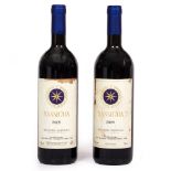 ITALIAN 2 bottles of Sassicaia Bolgheri Tuscany Italy 2009 (2)